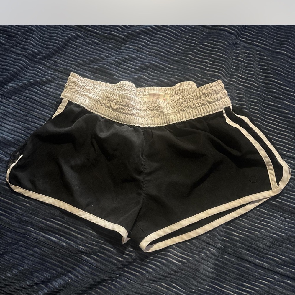 Women's Black and White Shorts